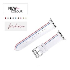 Apple Watch Genuine Leather Band 38MM  FREE SHIPPING   WHITE ONLY 