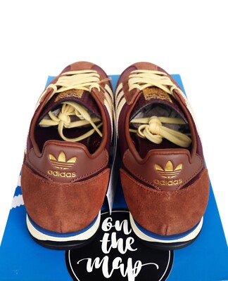 Adidas SL72 OG Maroon Burgundy Preloved Brown Yellow UK 4 5