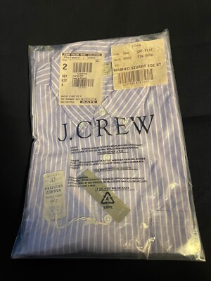 Vintage NOS   J.Crew Button-Up Shirt   Washed Stuart in Grape, Item 63546