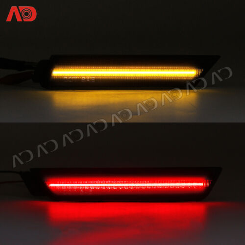 Smoked LED Side Marker Light For Chevy Camaro 2010-2015 Amber Red Front Rear 4x - Picture 2 of 12