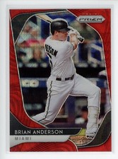 2020 Panini Prizm Prizms Red Wave #226 Brian Anderson Marlins /99