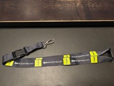 New DPA Microphone's/Headphones BLACK  GREEN Logo Detachable Lanyard