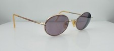 Vintage Elle 7 EL2502 Gold Metal Oval Sunglasses FRAMES ONLY Hong Kong