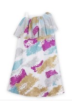 Disney Store Pocahontas Costume Shift Dress Up Feathers Princess Glitter Size 3