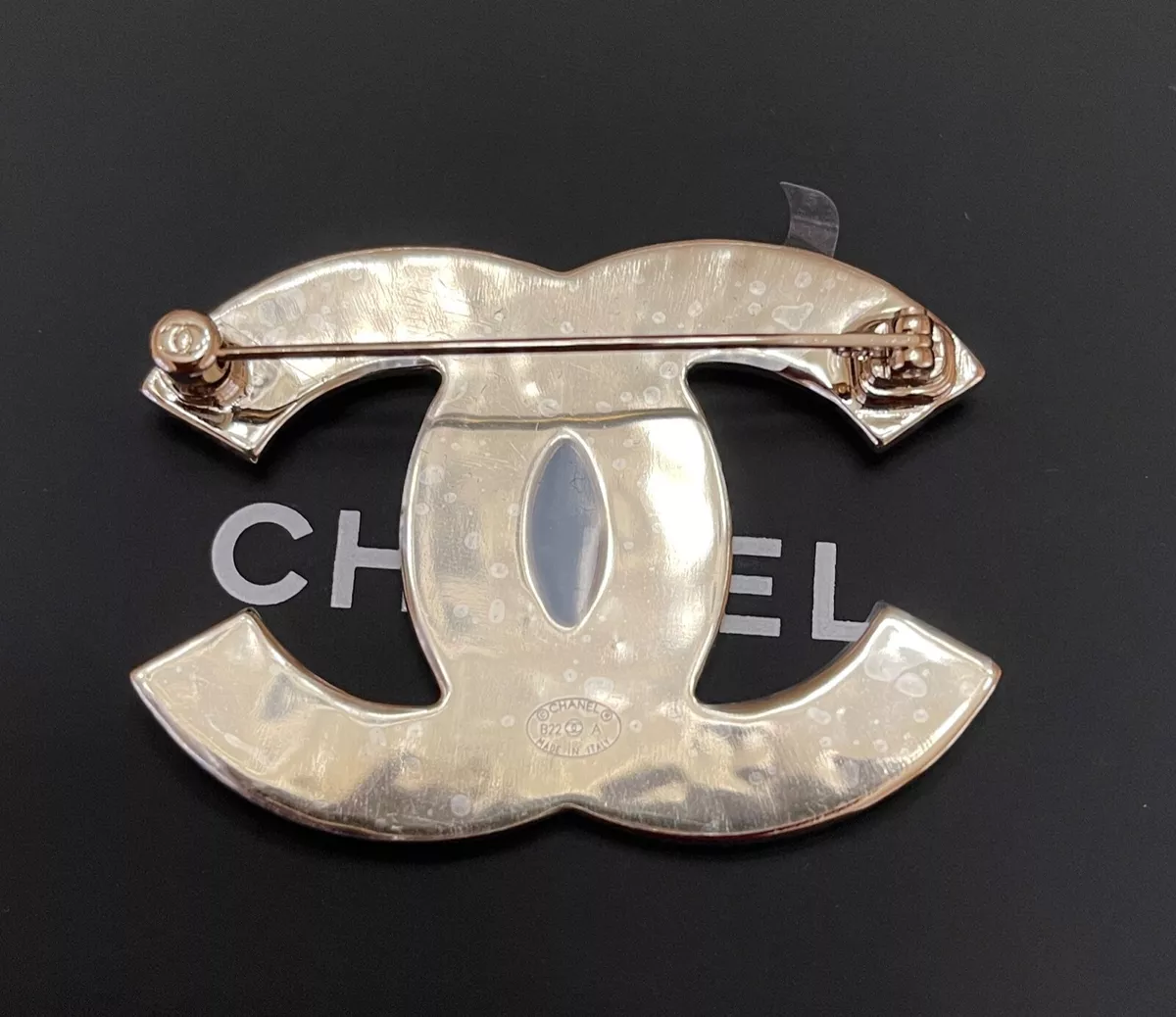 Chanel Light Gold Imitation Pearl Brooch, 2015