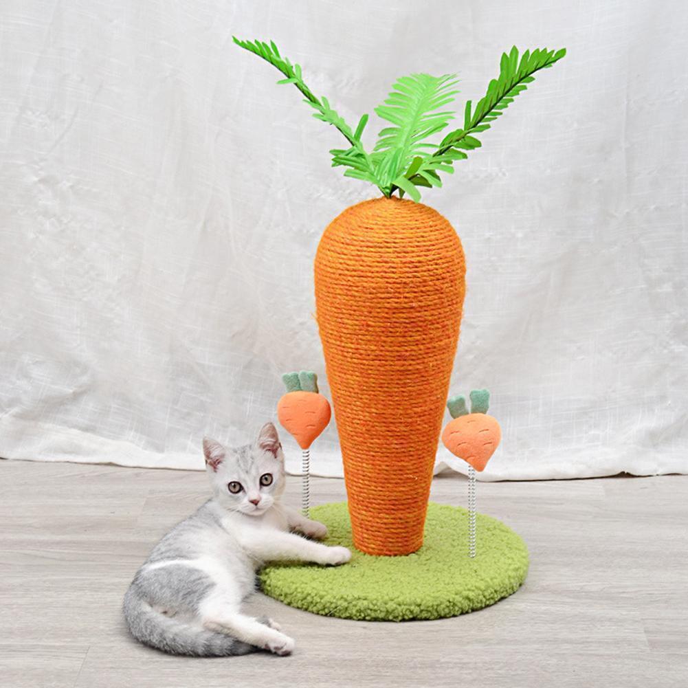 Pet Kitten Carrot Corner Scratcher Cats Hanging Cat Scratching Post eBay