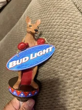 BUD LIGHT BOXING KANGAROO draft beer tap handle. USA No Box