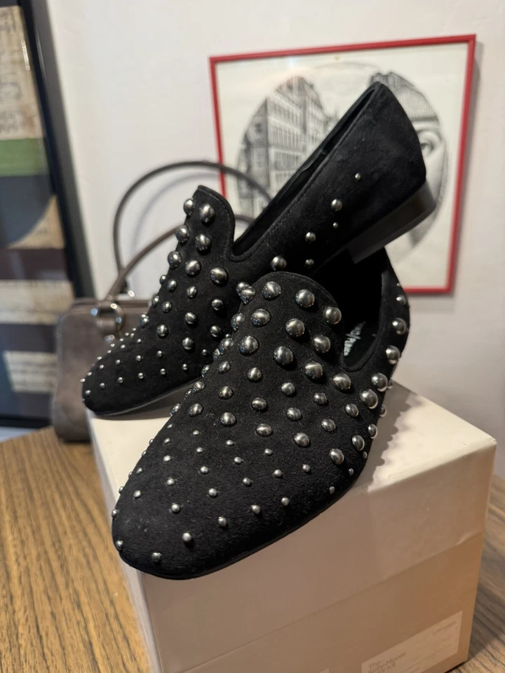 Mocasines Donald Pliner para mujer de gamuza con tachuelas “Rehbel 2” talla 6,5 Foto 3 de 4