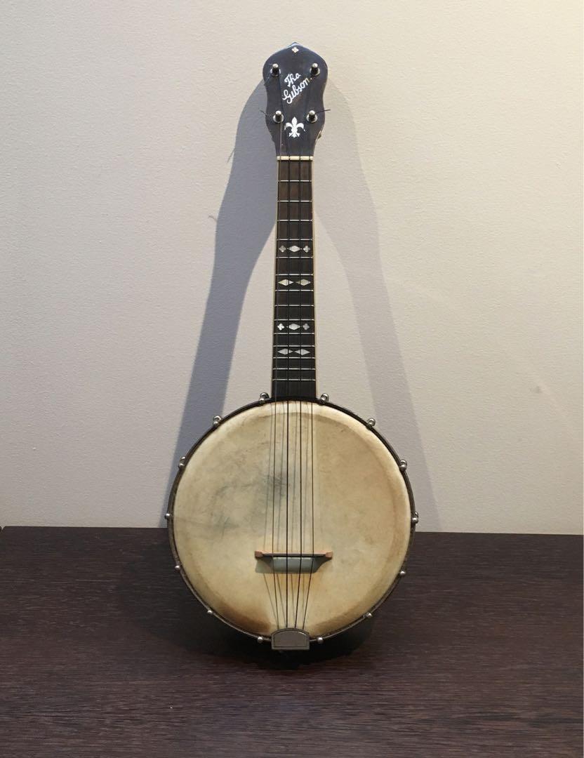 Gibson UB-2 Banjo Ukulele 1928 Vintage Banjo Brown Stained Finish Japan