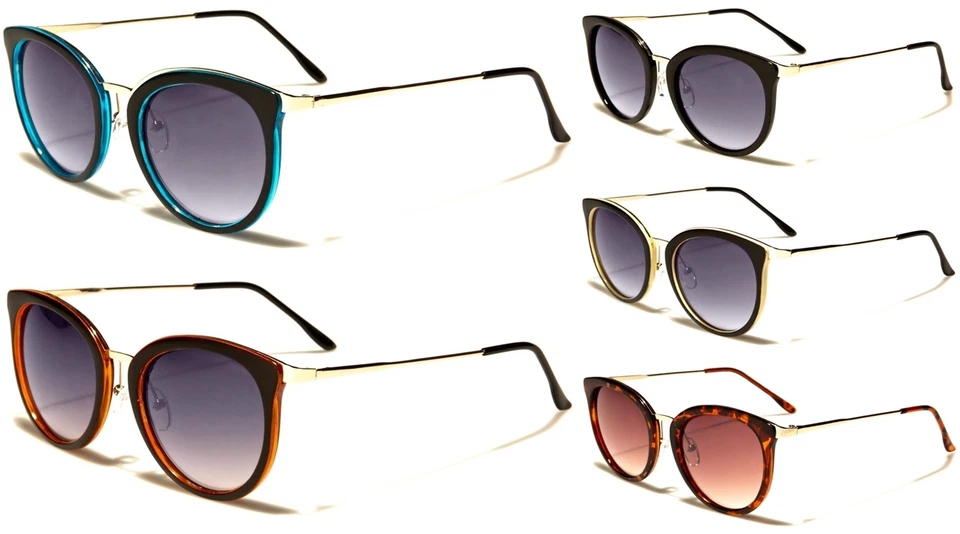 Créateur Femmes Lunettes de Soleil Neuf VG Rétro Vintage Style Œil Chat - Photo 1/1