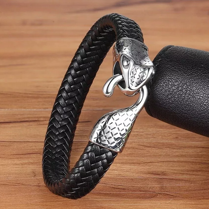 Stainless steel snake bracelet clearance