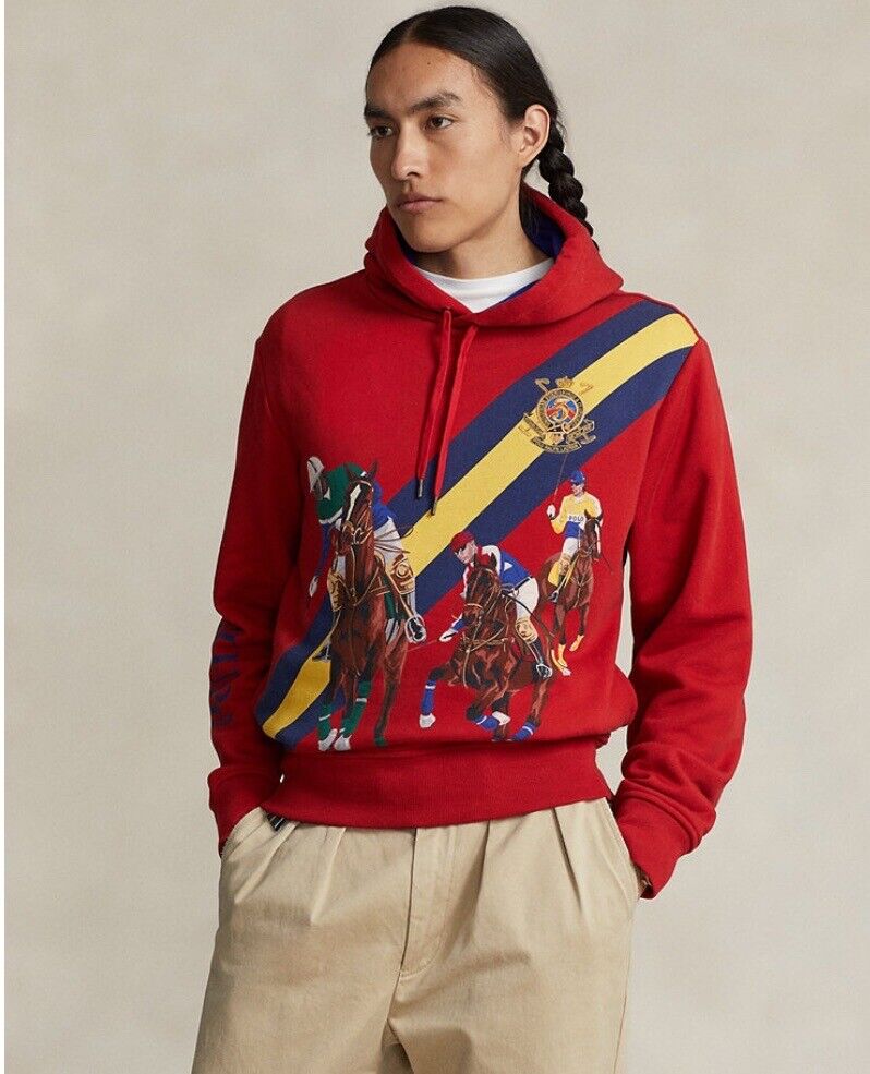 Polo Ralph Lauren Classic Fit Graphic Fleece Hoodie 1992 Polo Ralph Lauren Classic Fit Graphic Fleece Hoodie 1992