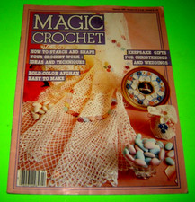 Magic Crochet  34 Patterns Magazine Doilies Christening Gown Tablecloths