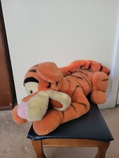 Walt Disney Store Jumbo Tigger Laying Stuffed Baby Nursery 20" Not Including Tai