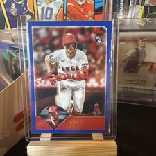 2023 Topps Archives #237 Zach Neto Rookie Card Los Angeles Angels Royal Blue. rookie card picture
