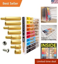 M3 Motherboard Standoffs Hex Brass Spacer 3mm Male Female Screw Nut mounts PC...