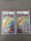 Gyarados Vmax 207 Rayquaza Vmax 217 Rainbow Evolving Skies Psa 10