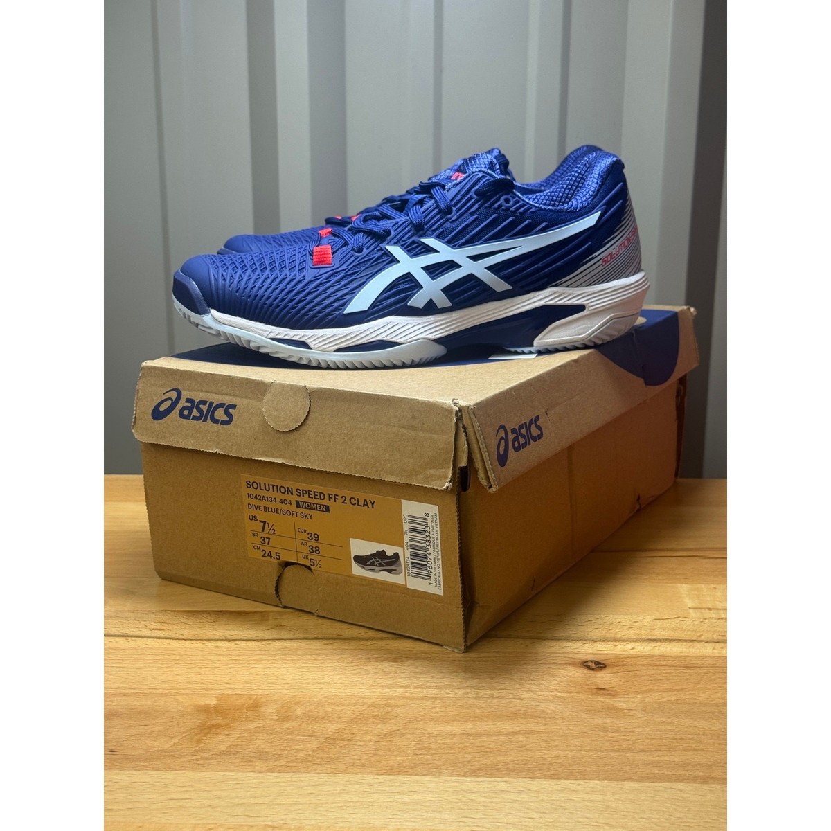 ASICS Women\'s Solution Speed FF 2 Clay Shoes PU Upper Dive Blue/Soft sky 7 M 61stUYC2OZL.jpg_BO30,255,255,  main image 3