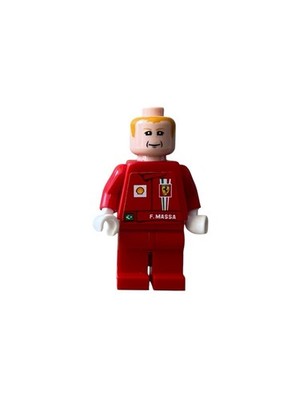 Lego F1 Ferrari Felipe Massa Racers Minifigur Formel 1 ohne Helm