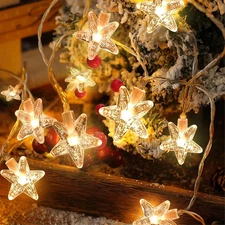 Christmas Lights Battery Operated Star Fairy String Lights Twinkle Lights 30 LED