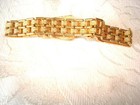 Vintage Gold Tone Bracelet With Buckle Clasp KJ — photo 4