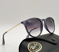  New Ray-Ban RB4171 Erika Sunglasses Grey Lenses Blue Frame 54mm UV400