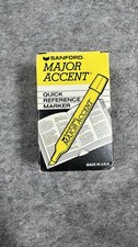 Sanford Major Accent Markers Lot of 10 YELLOW...