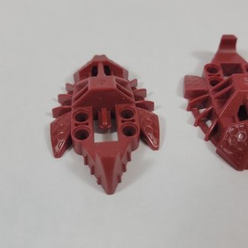 LEGO Bionicle Toa Inika DARK RED Elliptical Foot Set Pair Part 53549 Tahu 8689