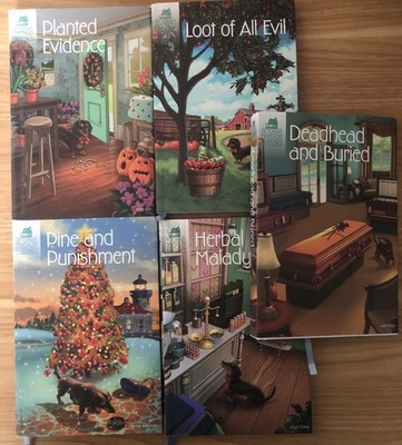 Annie's Victorian Mansion Flower Shop Mysteries lot of 5 HC/DJ