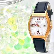 SEIKO LK Lukia Radio-Controlled Solar Women's Watch Pink Gold Titanium