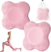 2 Pack Yoga Knee Pads Mat Set - Extra Thick Foam Kneeling Pad Cushion for Knees,
