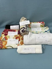 Fabric Scraps Mixed Lot of Various Sizes and Material