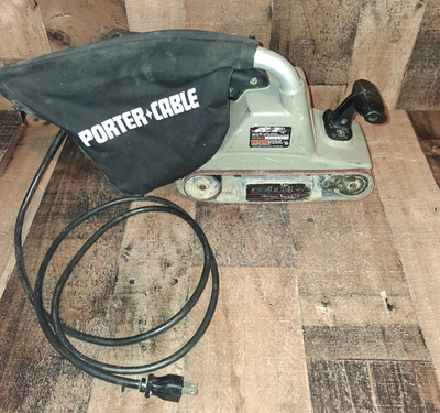 #ad Porter Cable Model 362 Whisper Series Belt Sander 4x24 w Dust Bag Tested Read $239.91