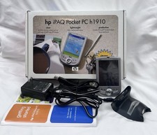 HP iPAQ h1910 Pocket PC PDA w/ Box Dock Charger Stylus   Tested Windows Outlook