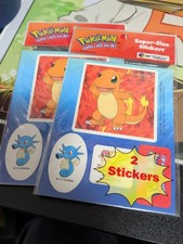Pokemon Super-Size Stickers Packs By Artbox 1999 Officially Licensed Charmander