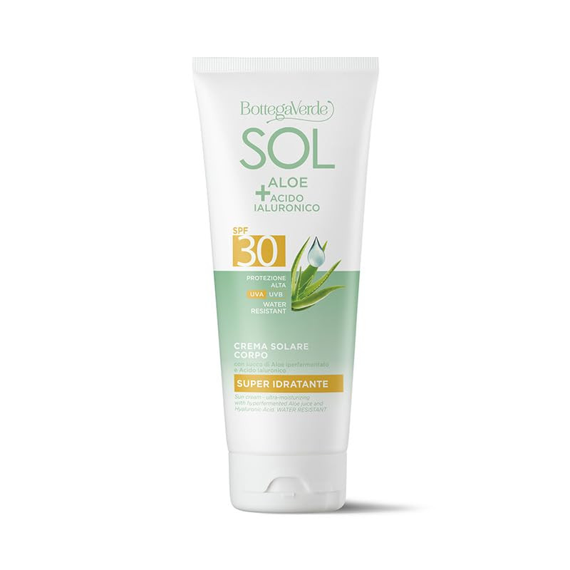 Bottega Verde - SOL Aloe e Acido Ialuronico, Crema Solare Corpo, SPF 30, (y3N)