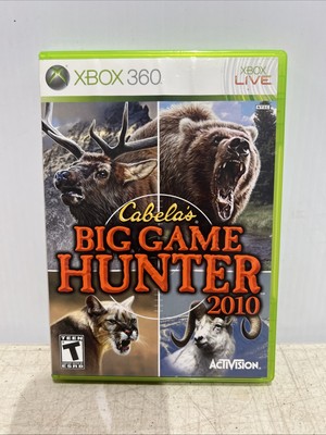 Cabela's Big Game Hunter 2010 Xbox 360 W/MANUAL CIB COMPLETE GOOD