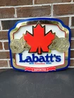 Vintage Labatts Imported Beer 3D Sign Plastic 1980s