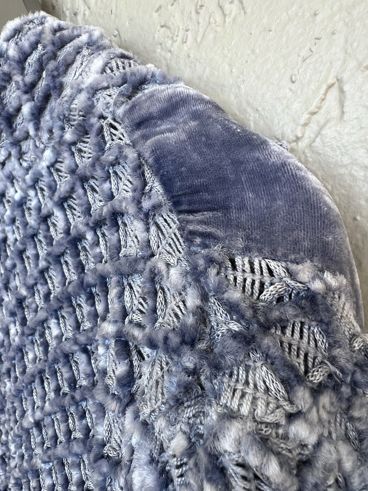 Stella Moda Gray Velvet Patchwork Boho Textured K… - image 13