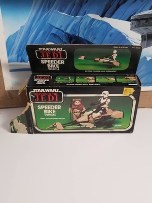 Speeder Bike Box Only  vintage star wars Damaged incomplete