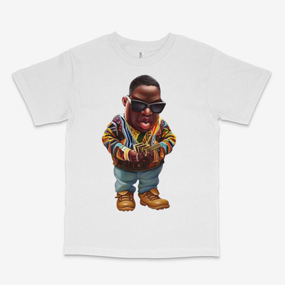 Little Biggie Smalls White Tee
