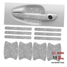 Bling Car Door Handle Protector, Bling Auto Doors Handles Sticker Anti White