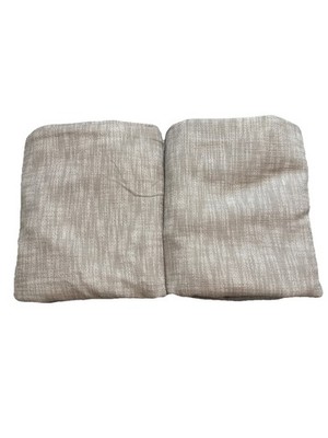 Pottery Barn Seaton Textured  Blackout Curtain set of 2 50x84 Oatmeal Grommet