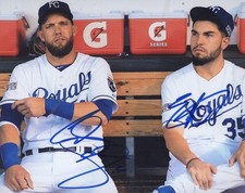 ALEX GORDON ERIC HOSMER KANSAS CITY ROYALS  SIGNED 8X10 PHOTO W/ COA