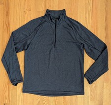 Mens L. L. Bean Slightly Fitted 1/4 Zip Pullover Venture Soft VentureSoft M Navy