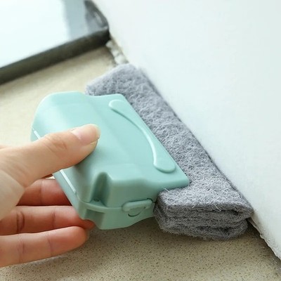 Magic Window Groove Cleaner Track Cleaning Brush Tools Set for Sliding Doors