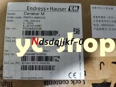 NEW E+H PMP51-89KE0/0 PMP51-AA22IA1MGAGRJA1+AK Pressure Transmitter Fast Shippin