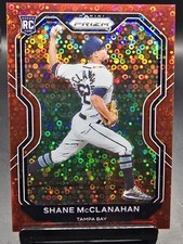 2021 Panini Prizm #229 Shane McClanahan Red Donut Circles #/99 Rookie RC 