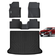 Floor Mats Trunk Mat for 2020-2024 2025 2026 Mazda CX30 CX-30,TPE All Weath...