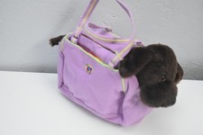 Ganz Webkinz Chocolate Lab Dog Plush Stuffed Animal No Code with purse and cloth